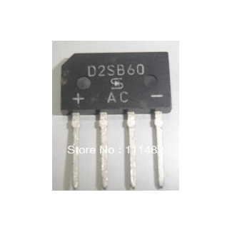 D2SB60 SIP-4 D2SB S60 monofásico 1.5 amps. Puente rectificador.