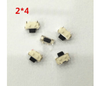 5 Botón pulsador SMD Power, Volumen, Home 2x4x3.5.