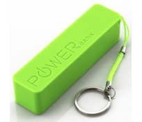 Batería de bolsillo Power Bank 2600mAh Verde Batería de bolsillo Power Bank 2600mAh Verde