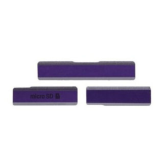 Juego de tapas violetal Sony Xperia Z1 / C6902 / C6903 / C6906 /