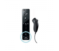 Mando Wii Remote Plus Negro + Nunchuk *Compatible*