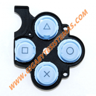 PSP SLIM Keystoke with Rubber *BLUE*
