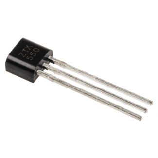 Transistor bipolar, ZTX550, PNP 1 A 45 V HFE:15