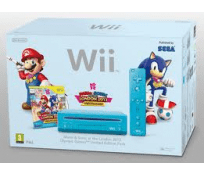 Wii Azul modificada sin Chip + Mario & Sonic