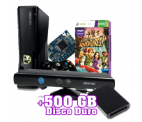 Xbox 360 + RGH + Kinect + Disco Duro 500GB