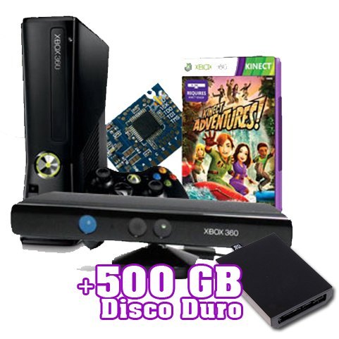 Xbox 360 + RGH + Kinect + Duro 500GB